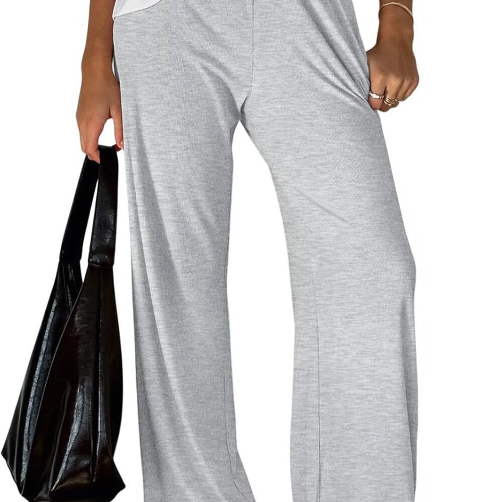 Womens Business Casual Pants Barrel Sweatpants Wide Leg Comfy Lounge Pants Baggy